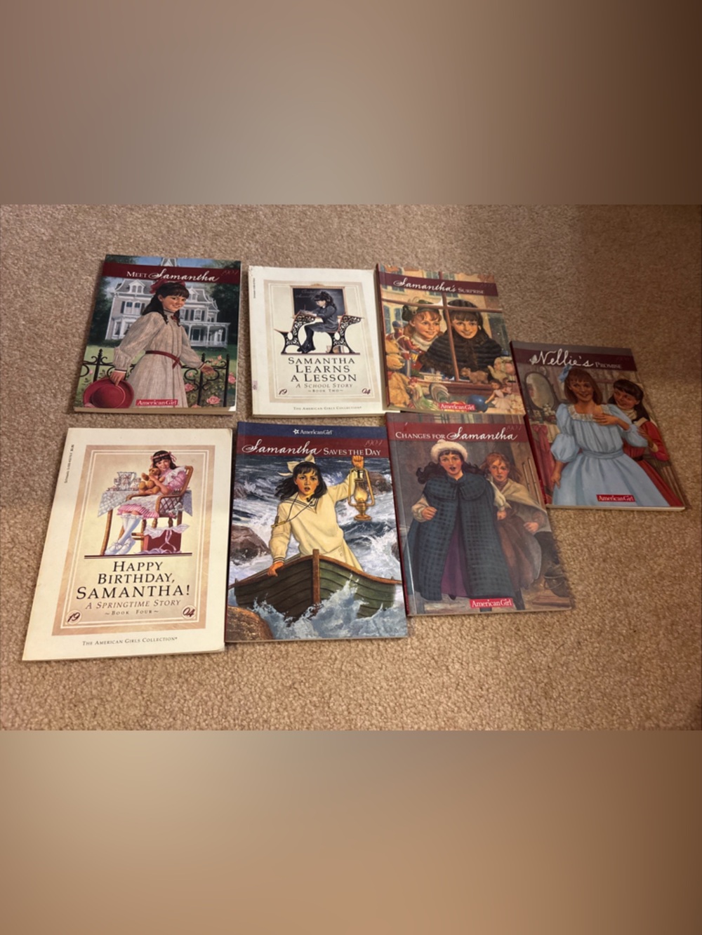 Lot of 7 Samantha American Girl Books Pleasant Company complete set